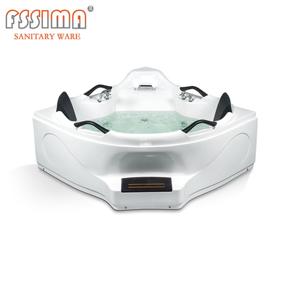 Corner Massage Bathtub Freestanding 1500mm Whirlpool Spa Tub Hot