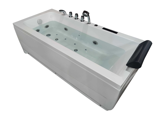 5 Foot Rectangular 2 Person Corner Bathtub 1700x650mm With Video