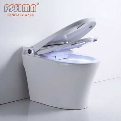 Wall Mounted Intelligent Toilet Smart Toilet Touchscreen With Heated Seat